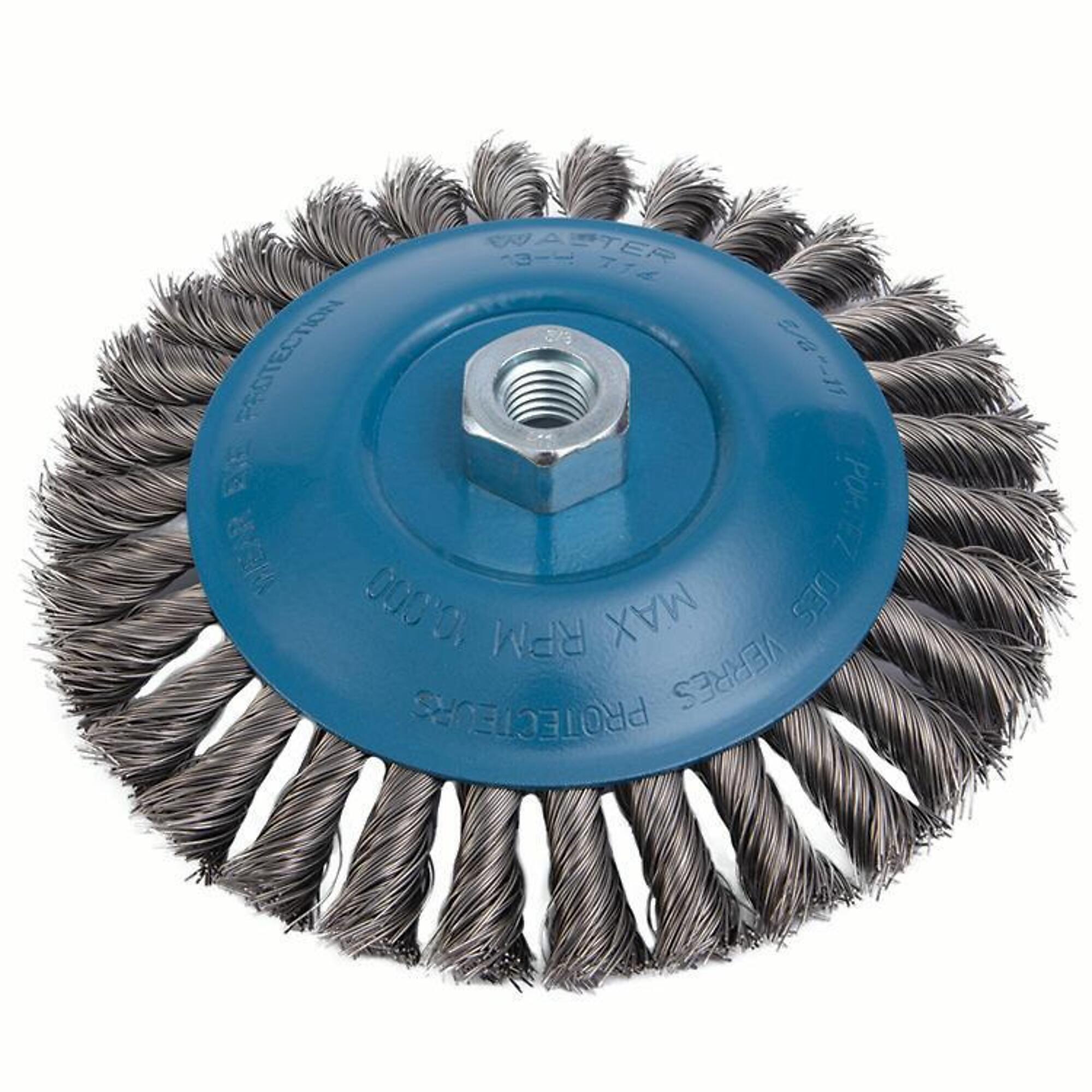 Walter Stainless Steel Saucer Cup Brush — 7in. x 5/8in., Model# 13H714